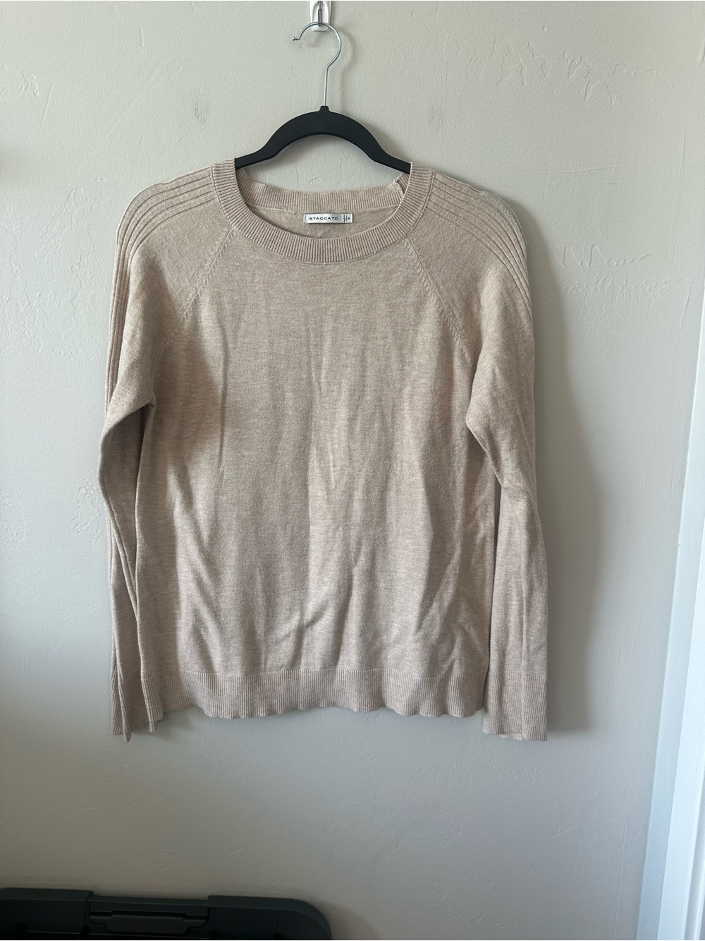 Staccato Beige Crewneck Sweater